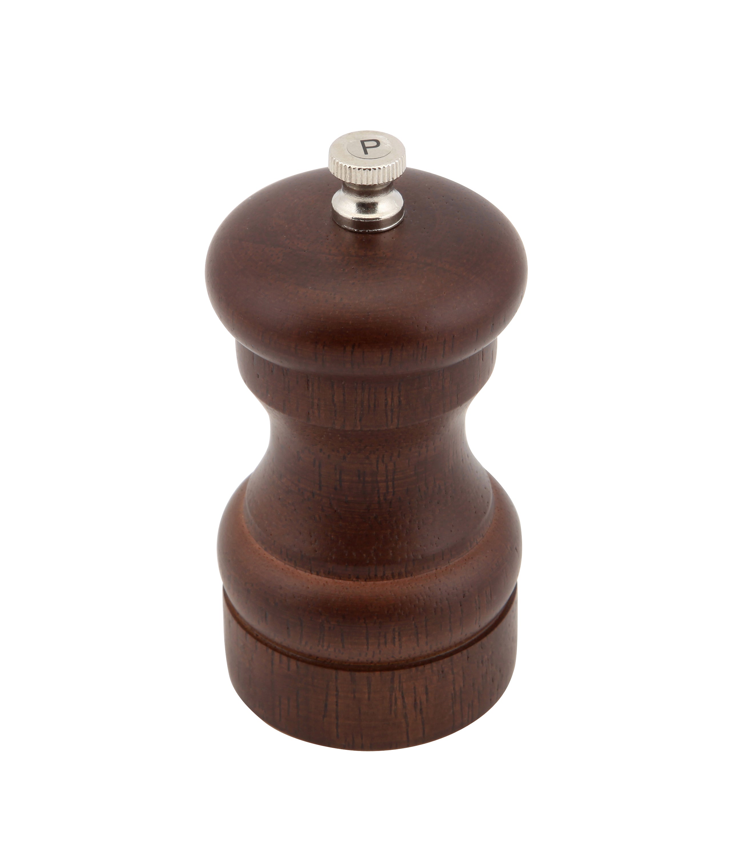 Genware Dark Wood Salt Or Pepper Grinder 10cm