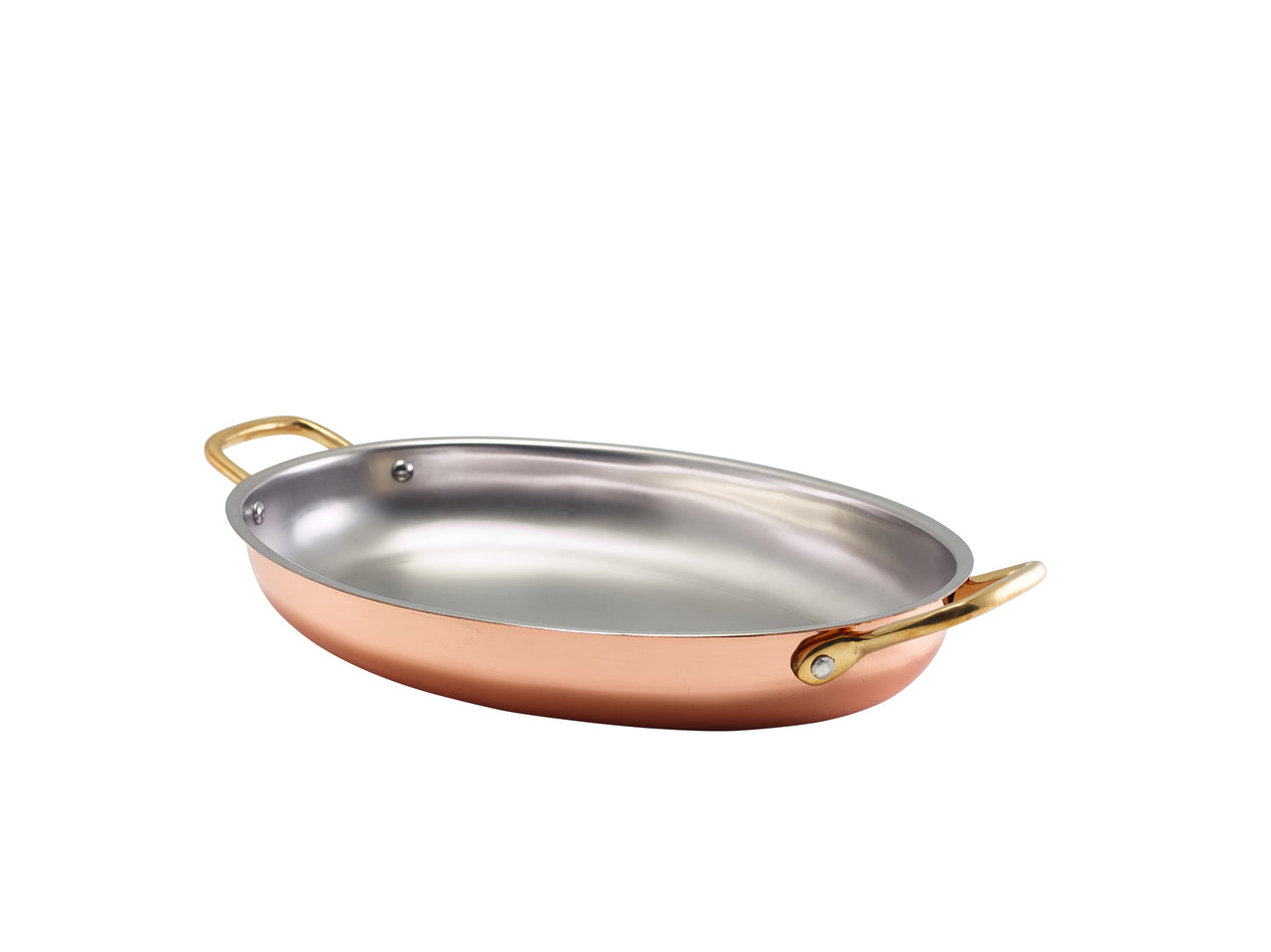 GenWare Copper Plated Oval Dish 30 x 21cm 3 Pack