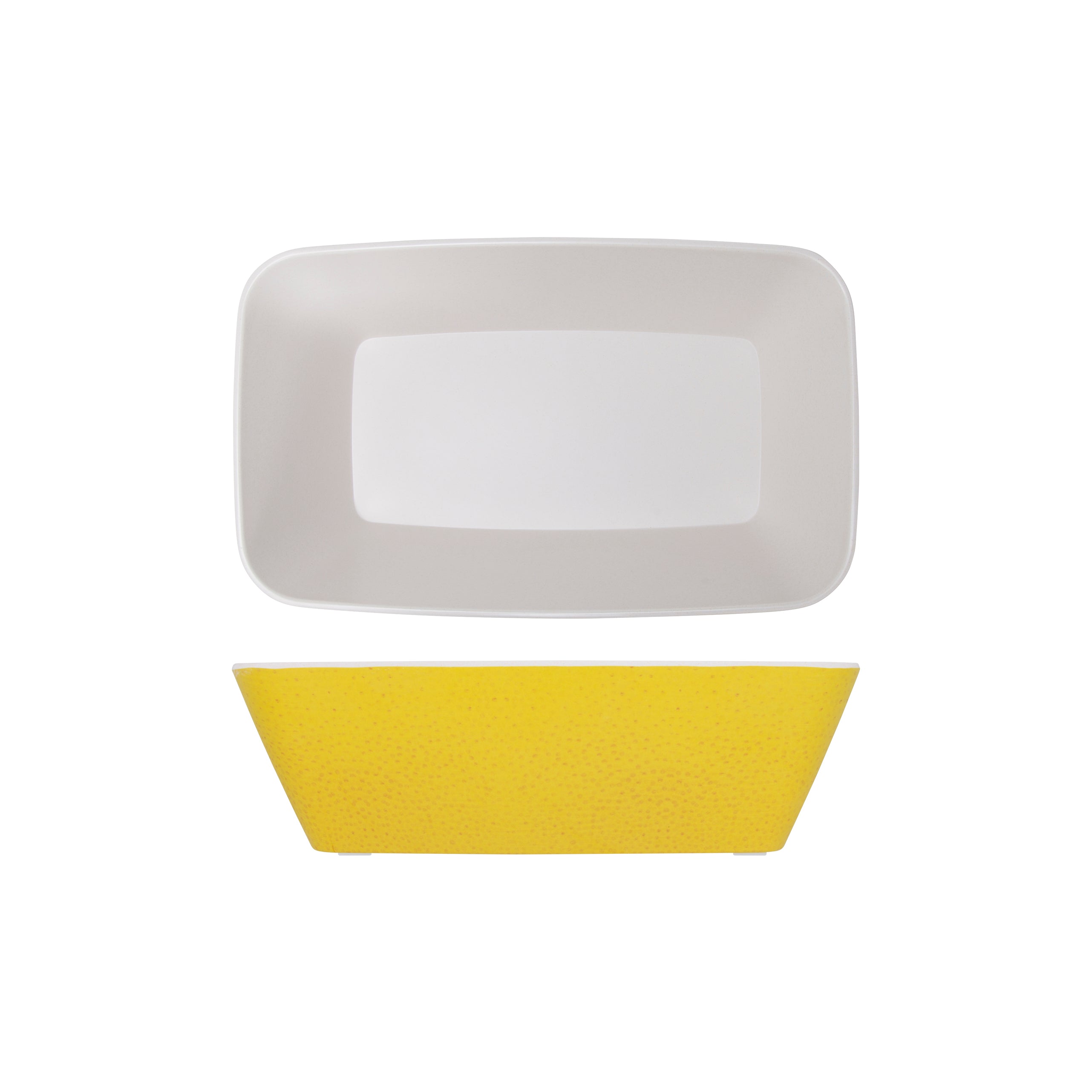 Lemon Yellow Seville Melamine GN1/4 Deep Dish 26.5 x 16.2 x 8cm