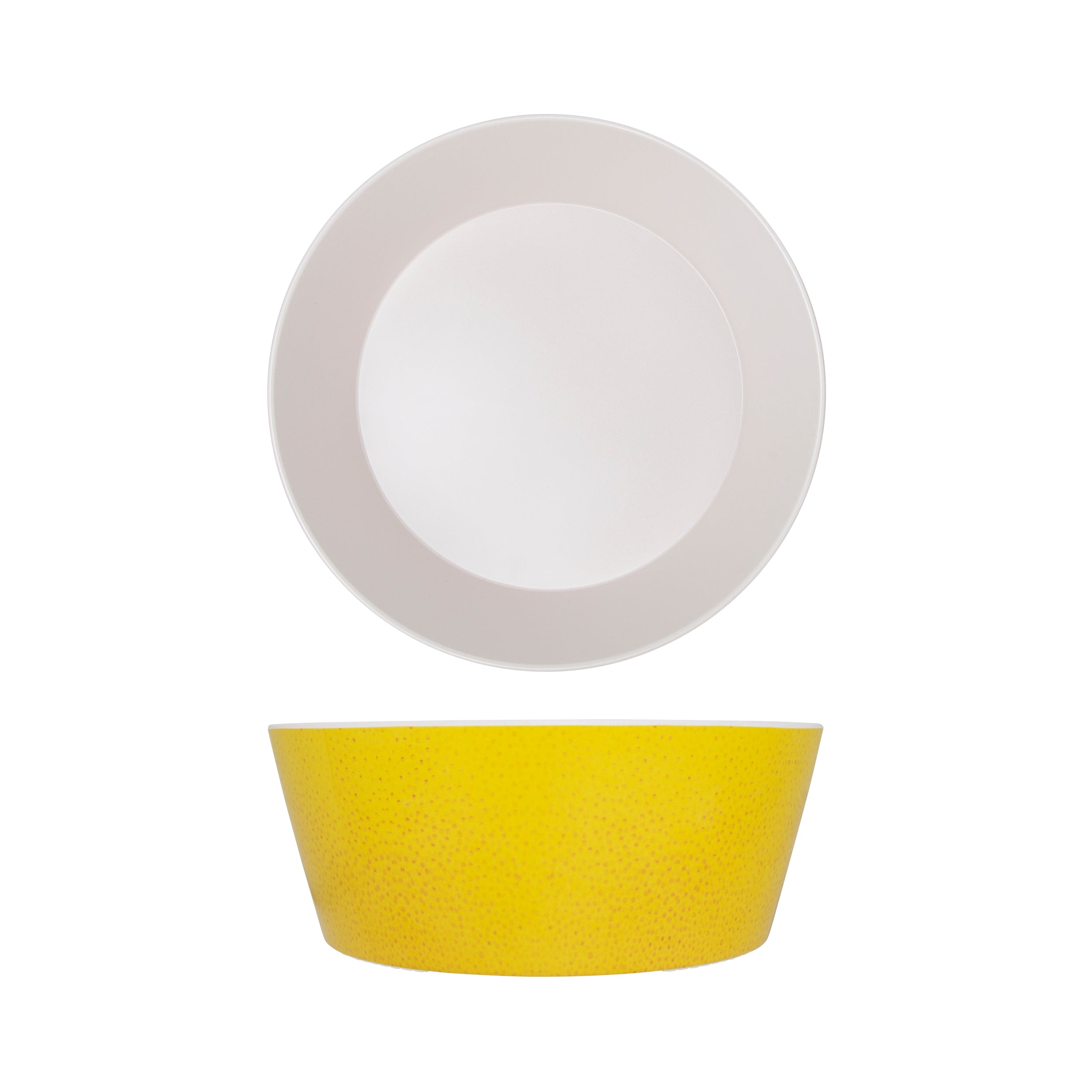 Lemon Yellow Seville Melamine Bowl 26.5 x 10cm