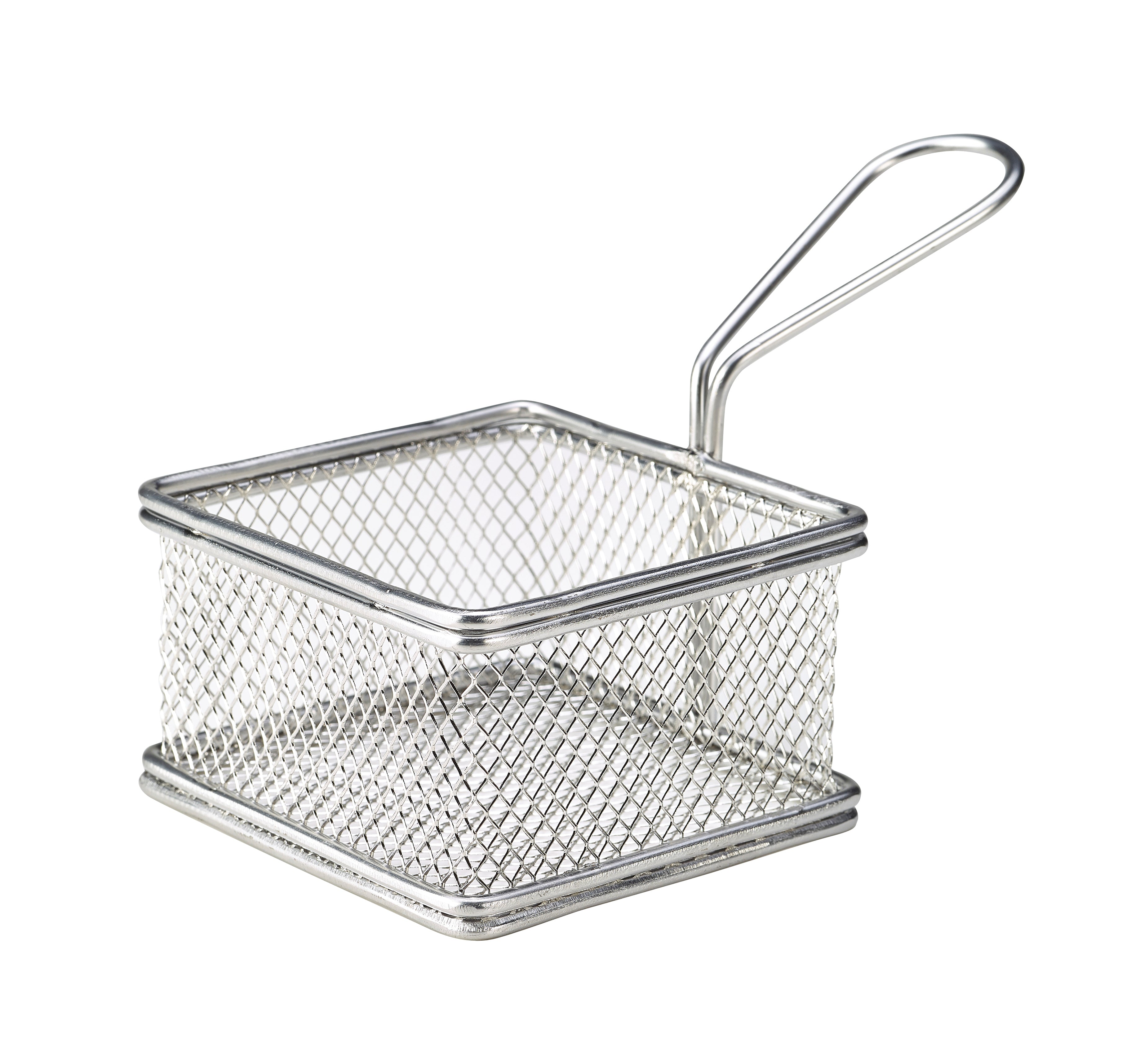 Serving Fry Basket Square 9.5X9.5X6cm 6 Pack