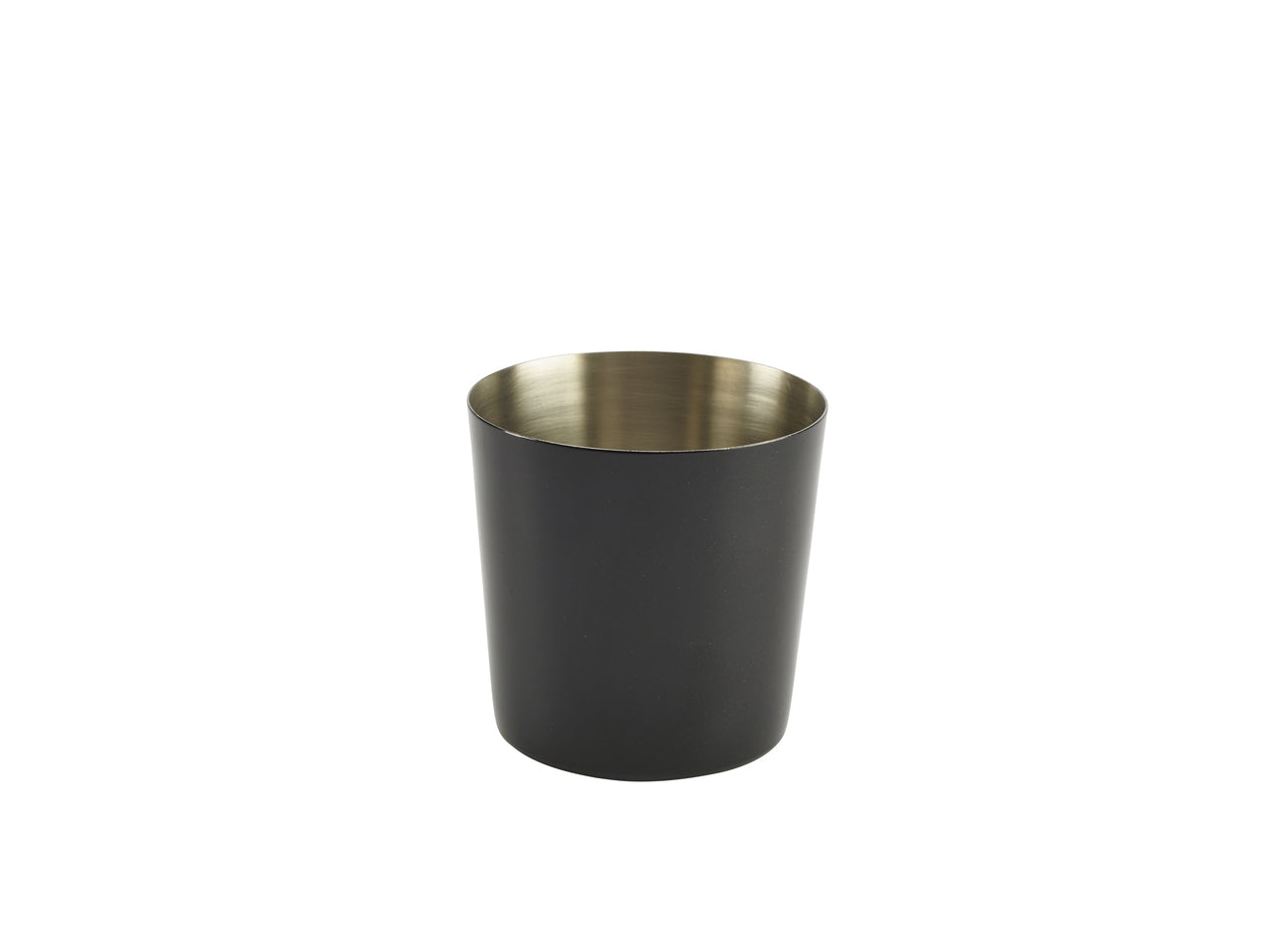 Black Stainless Steel Serving Cup 8.5 x 8.5cm 12 Pack