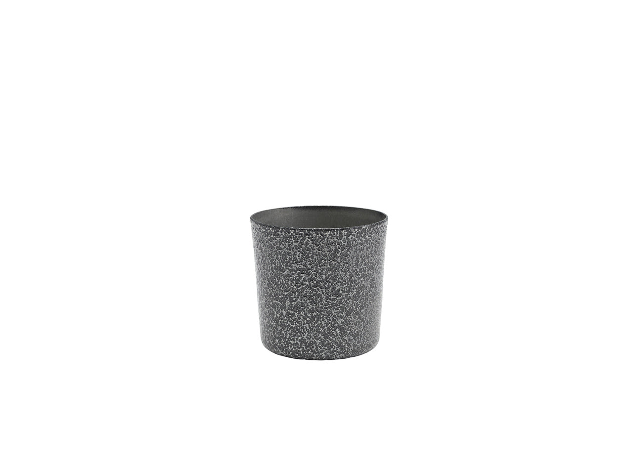 Stainless Steel Serving Cup 8.5 x 8.5cm Hammered Silver 12 Pack