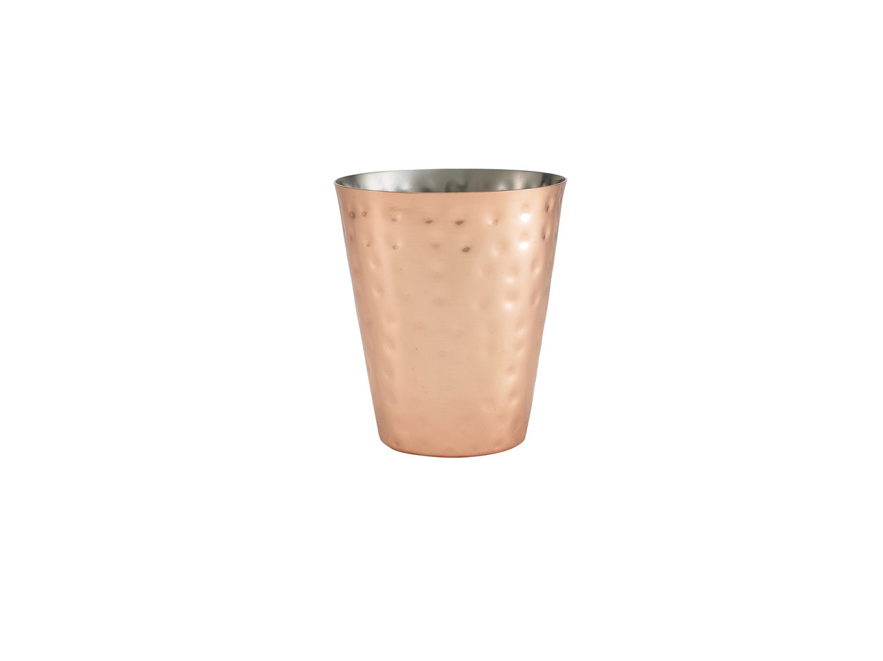 Hammered Copper Plated Conical Serving Cup 9 x 10cm 12 Pack