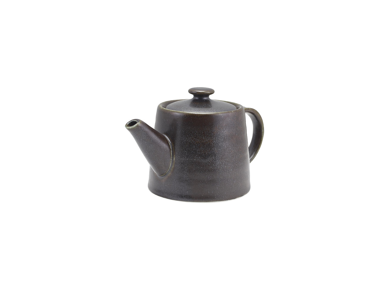 Terra Porcelain Black Teapot 50cl/17.6oz 6 Pack