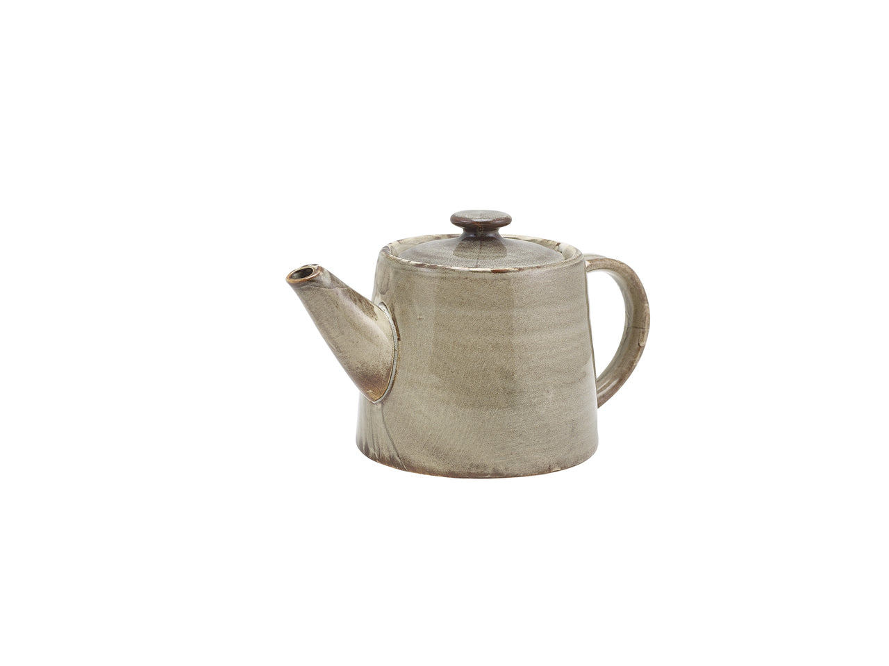 Terra Porcelain Grey Teapot 50cl/17.6oz 6 Pack