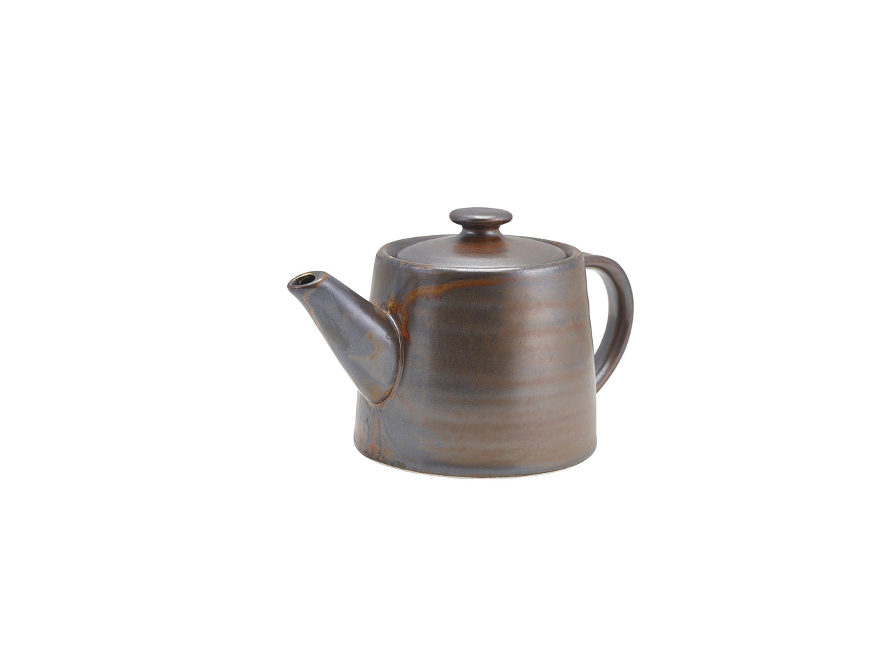 Terra Porcelain Rustic Copper Teapot 50cl/17.6oz 6 Pack