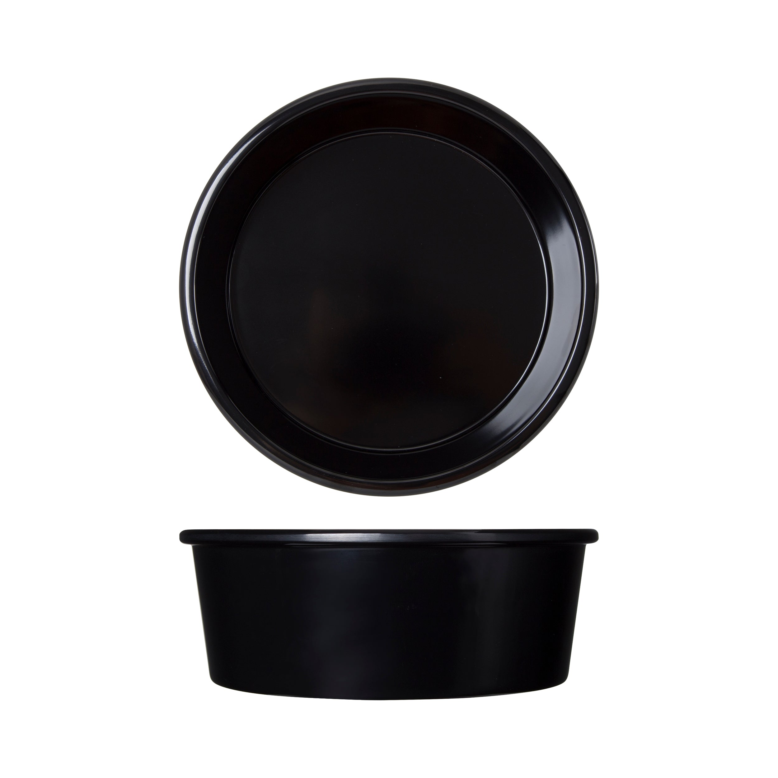 Black Tokyo Melamine Salad Bowl 18.6 x 6cm 6 Pack