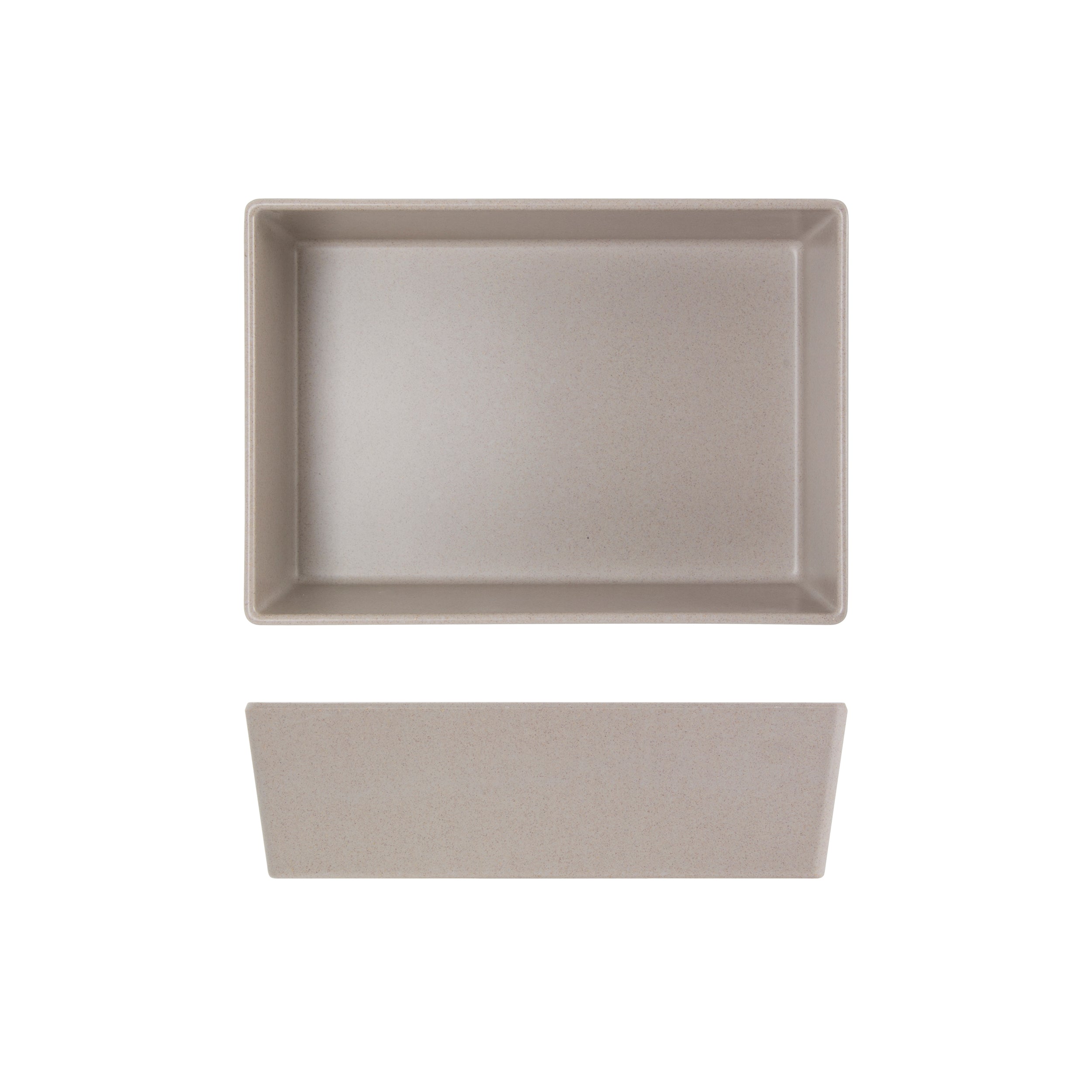 Sand Brown Tokyo Melamine Salad Box 20.5 x 14.5 x 6cm 6 Pack