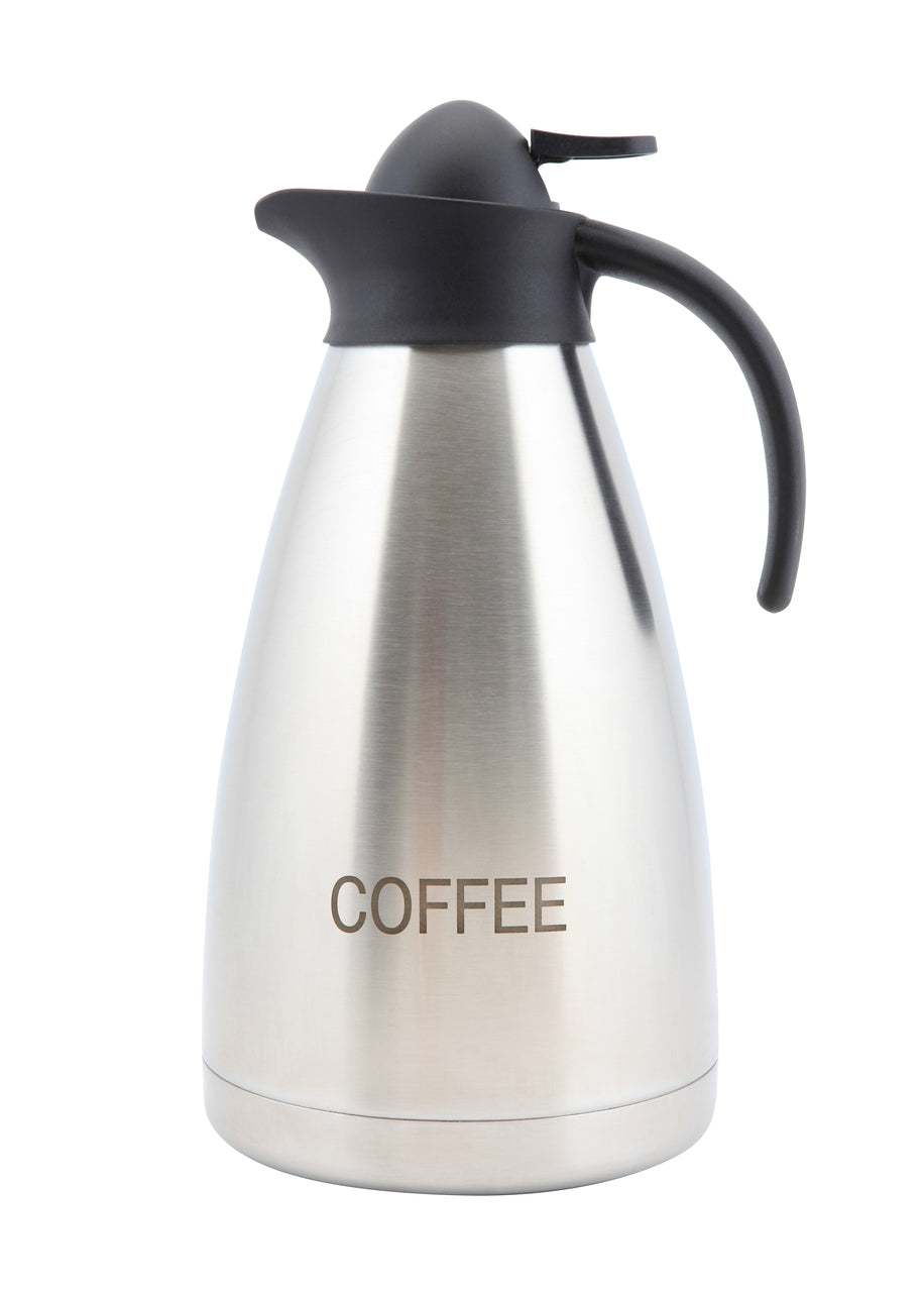 Coffee Inscribed St/St Contemporary Vac. Jug