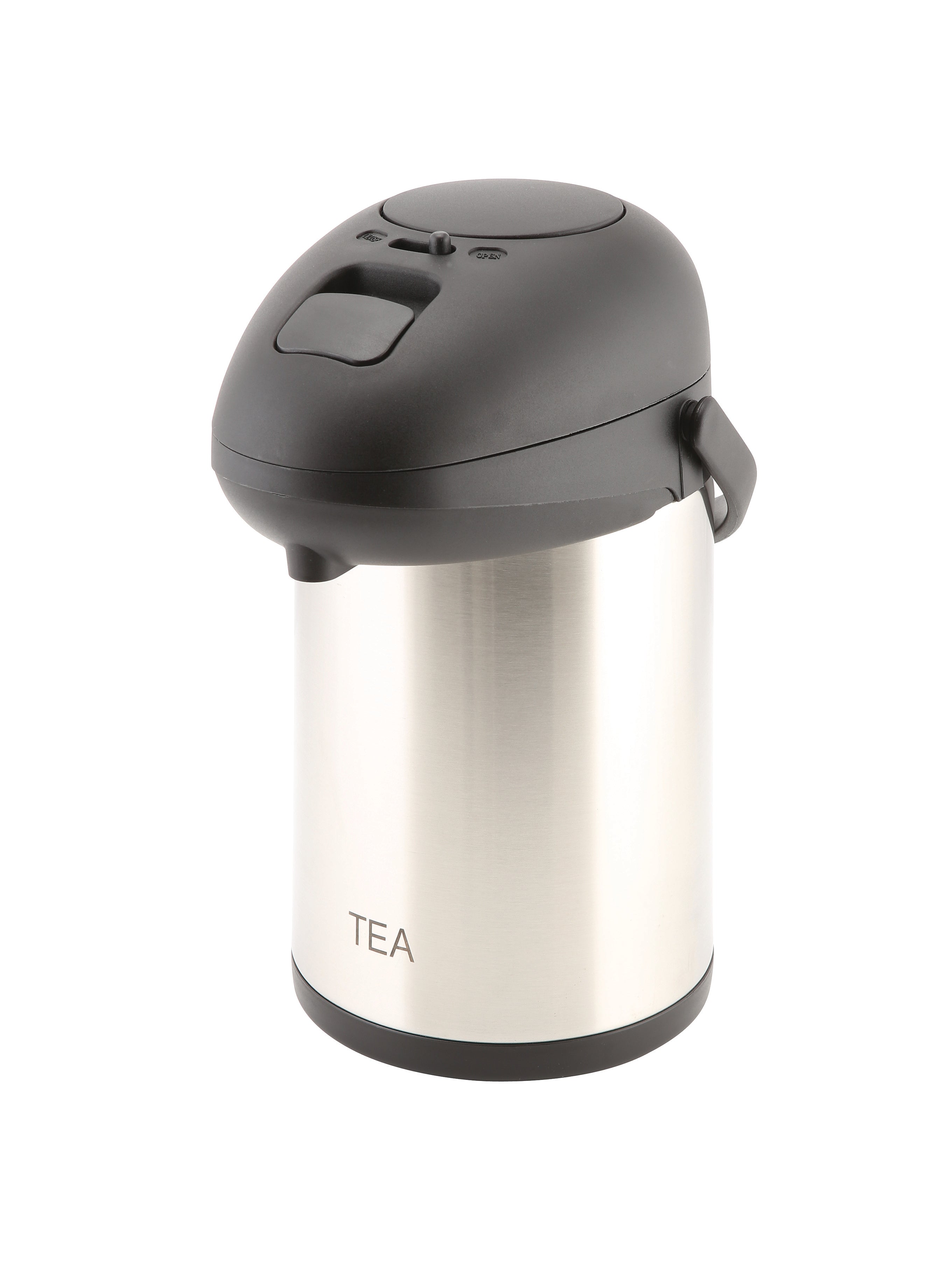 Tea Inscribed St/St Vacuum Pump Pot 2.5L