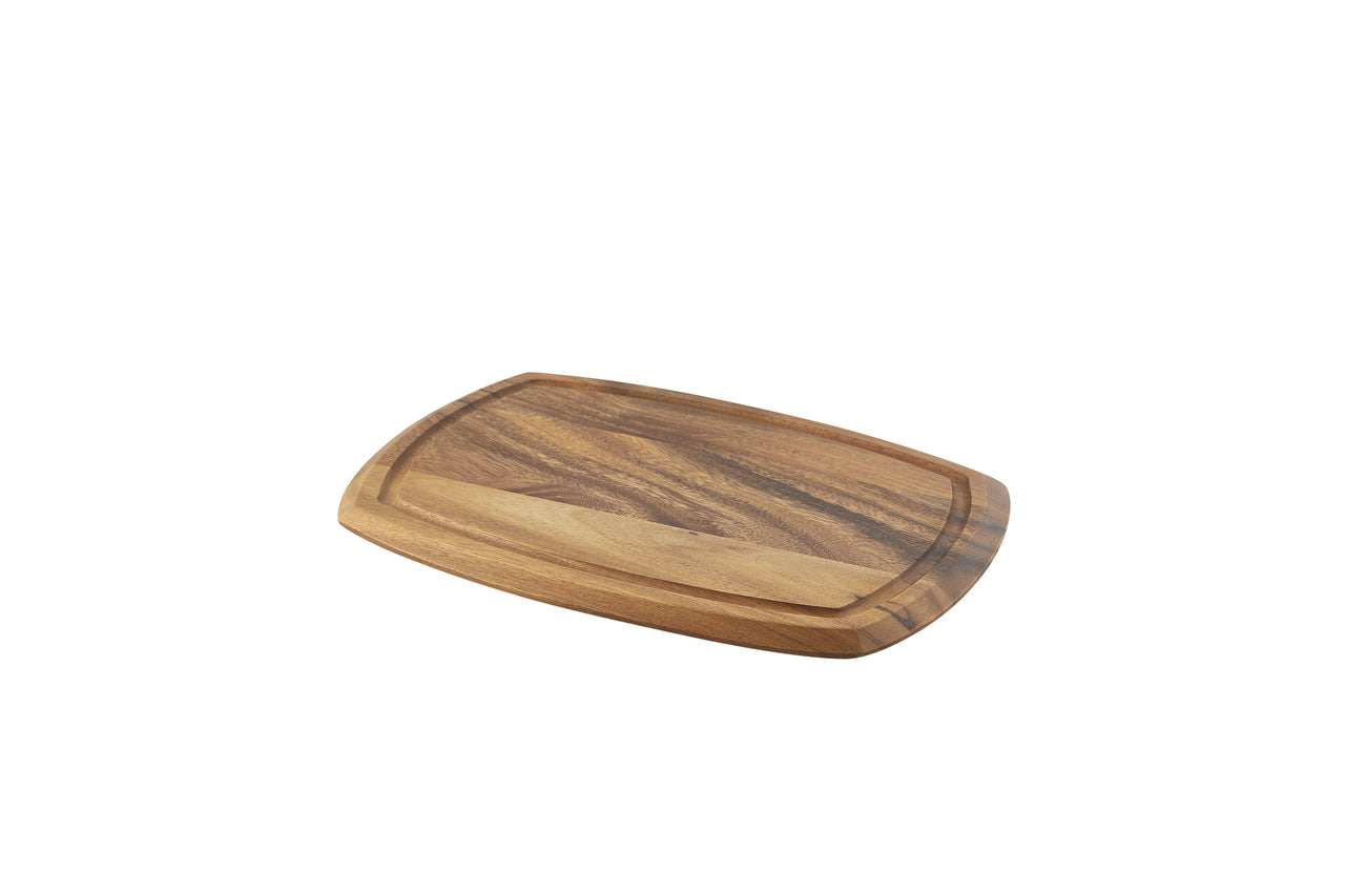 Genware Acacia Wood Serving Board 36 x 25.5 x 2cm